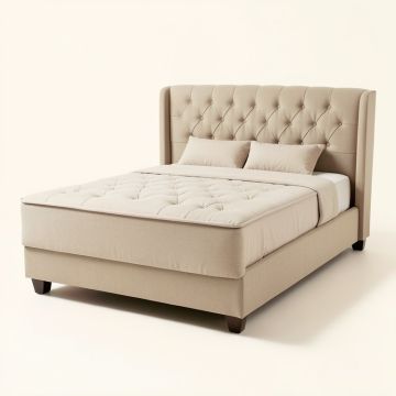 Edwyna Twin Tufted Upholstered Platform Bed (synthetic illustration; no displayed measurements)