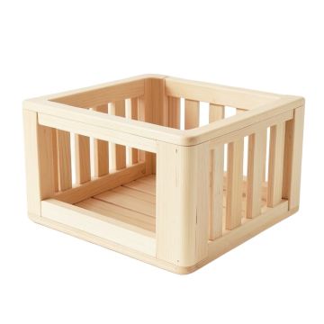 Willow Bend Empty Furniture-Style Pet Crate - Ivory
