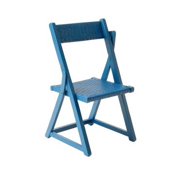 Heath Crossing Folding Outdoor Chair - Blue