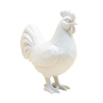 Gefen Geometric Polygon Rooster Figurine