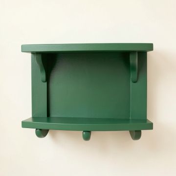 Oak Dale Wall-Mounted Entryway Organizer Shelf - Green (synthetic illustration; no displayed measurements)
