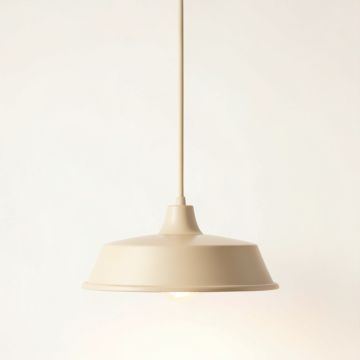 Briar Bridge Pendant Light Suspended From One Plain Cable - Beige (synthetic illustration; no displayed measurements)