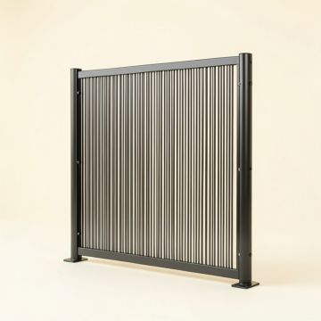Metal Privacy Screen (synthetic illustration; no displayed measurements)