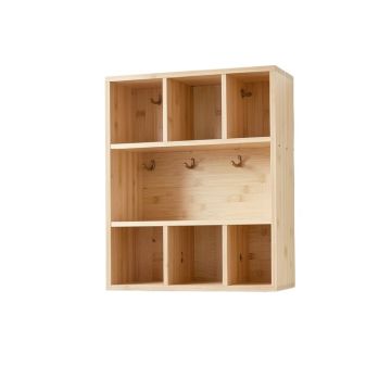 Aspen Edge Wall-Mounted Entryway Organizer Shelf - Beige
