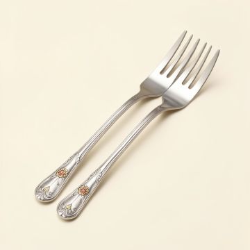 Allistor The Mughal Zahri Hand-Painted Dinner Fork (synthetic illustration; no displayed measurements)