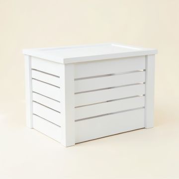 Olive Dale Closed Outdoor Storage Box - White (synthetic illustration; no displayed measurements)