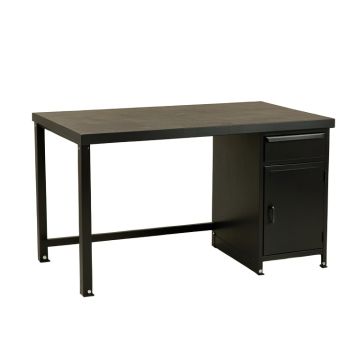 Bay Branch Empty Workshop Workbench - Black