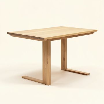 Abbey Pine Solid Wood Dining Table (synthetic illustration; no displayed measurements)