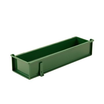 Heath Bridge Empty Railing Planter With Integral Brackets - Green