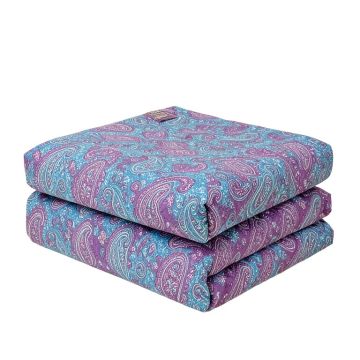 Bridgnorth Reversible Paisley Cotton Blend 7 Piece Comforter Set