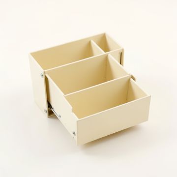 Dawn Branch Empty Coffee-Station Organizer - Ivory (synthetic illustration; no displayed measurements)