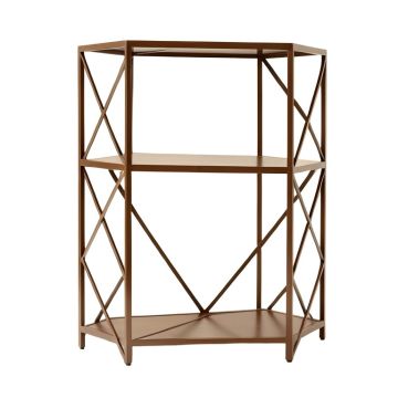 Mucci 52.75 '' H X 23.5 '' W Metal Geometric Bookcase