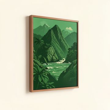 Hawaii Na Pali Vintage Advertisement (synthetic illustration; no displayed measurements)