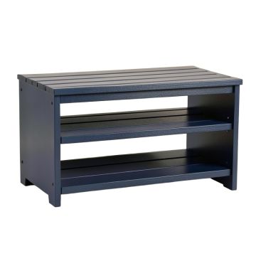 Pine Crossing Shoe Storage Bench - Navy