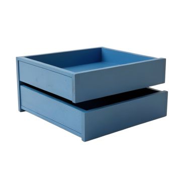 Ash Bridge Under-Desk Drawer Unit - Blue