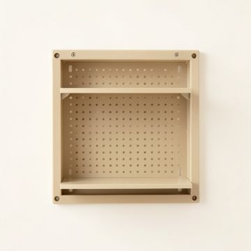 River Crossing Empty Wall-Mounted Tool Organizer Panel - Beige (synthetic illustration; no displayed measurements)