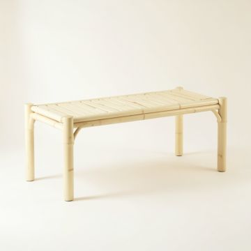Lake Edge Indoor Bench - Cream (synthetic illustration; no displayed measurements)