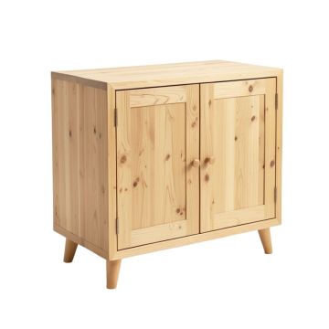43.97 '' Wide Pine Wood Server