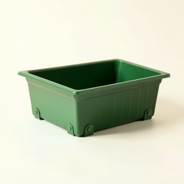 Summit Arc Empty Railing Planter With Integral Brackets - Green (synthetic illustration; no displayed measurements)