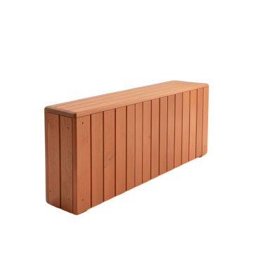 Maple Branch Narrow Outdoor Storage Bench - Terracotta