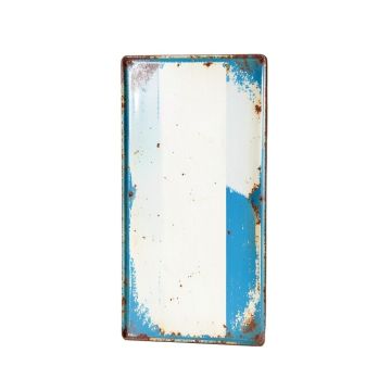 Vintage Metal Bathroom Wall Sign With Distressed Finish Wall Décor