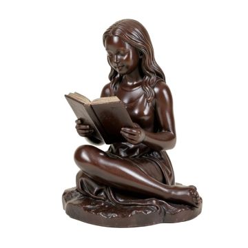 Hibbing Girl Sitting And Reading A Book Statue