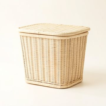 Reed Bridge Laundry Hamper - Cream (synthetic illustration; no displayed measurements)