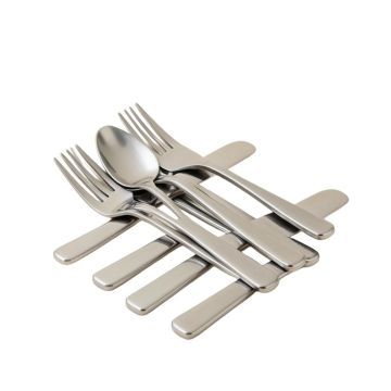 Napoleon Bee 45 Piece 18/10 Stainless Steel Flatware Set , Service For 8