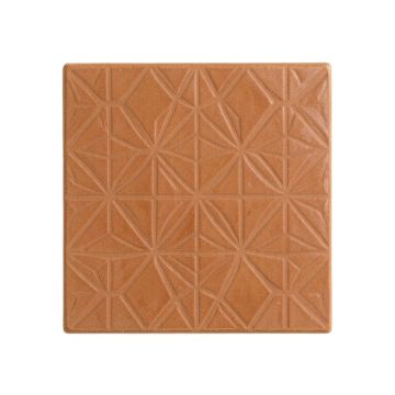 Meadow Brook Uninstalled Square Decorative Tile - Terracotta
