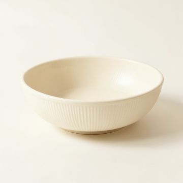 Ash Bluff Dining Bowl - Cream (synthetic illustration; no displayed measurements)
