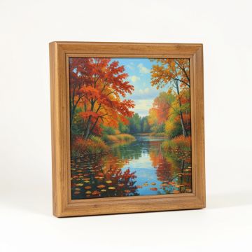 Autumn At Argenteuil By Claude Monet - Picture Frame Painting On Canvas (synthetic illustration; no displayed measurements)