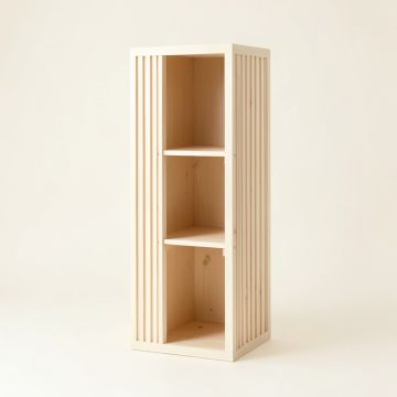 Reed Canyon Narrow Cubby Tower - Ivory (synthetic illustration; no displayed measurements)