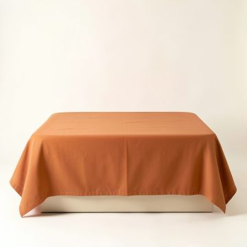 Field Brook Flat Bed Sheet - Terracotta (synthetic illustration; no displayed measurements)