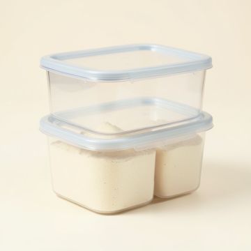 Airtight For Flour And Sugar 2 Container Food Storage Set (synthetic illustration; no displayed measurements)
