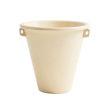 Ash Bend Empty Railing Planter With Integral Brackets - Cream