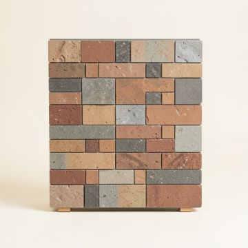Brick Random Sized 0.6 '' X 1 '' Mosaic Tile (synthetic illustration; no displayed measurements)
