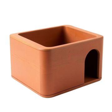 Wren Canyon Empty Furniture-Style Litter Enclosure - Terracotta