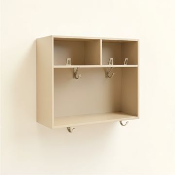 Reed Crossing Wall-Mounted Entryway Organizer Shelf - Beige (synthetic illustration; no displayed measurements)