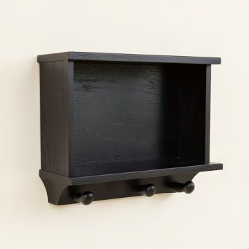 Alder Arc Wall-Mounted Entryway Organizer Shelf (synthetic illustration; no displayed measurements)