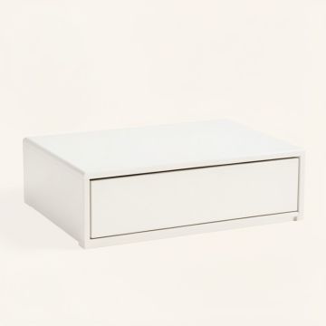 Aspen Brook Desktop Monitor Riser - White (synthetic illustration; no displayed measurements)