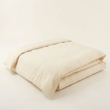 Brenta Ivory Cotton Duvet Cover (synthetic illustration; no displayed measurements)