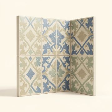 Royalty 18 '' X 18 '' Ceramic Patterned Wall & Floor Tile (synthetic illustration; no displayed measurements)