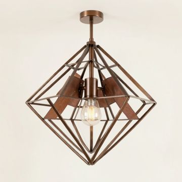 Bolger Geometric Tiered Chandelier With Leather Accents (synthetic illustration; no displayed measurements)