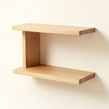 Halvorson Wood Wall Shelf (synthetic illustration; no displayed measurements)