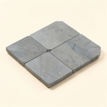 Courtyard 11.8 '' X 11.8 '' Stone Interlocking Deck Tiles In Gray (synthetic illustration; no displayed measurements)