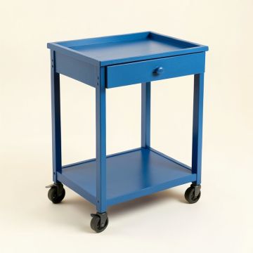 Wren Bend Empty Rolling Workshop Cart - Blue (synthetic illustration; no displayed measurements)