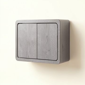 Cedar Brook Wall-Mounted Entry Cabinet - Gray (synthetic illustration; no displayed measurements)
