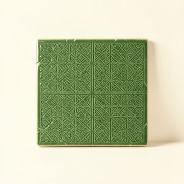 Flint Brook Uninstalled Square Decorative Tile - Green (synthetic illustration; no displayed measurements)