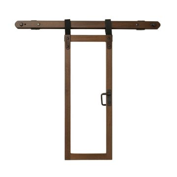 Classic Straight Strap Sliding Standard Single Track Barn Door Hardware Kit