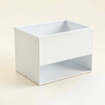 Linden Brook Empty Raised Planter - White (synthetic illustration; no displayed measurements)